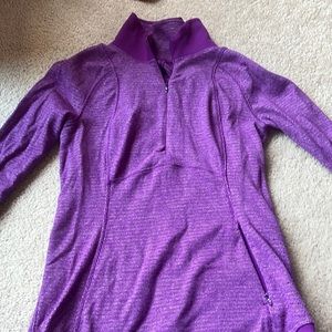 Purple quarter zip xs